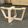 Eiken trapeze spinpoot 12x6cm