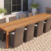 Teak Tuintafel Rustiek 400cm (met extra middenpoot)