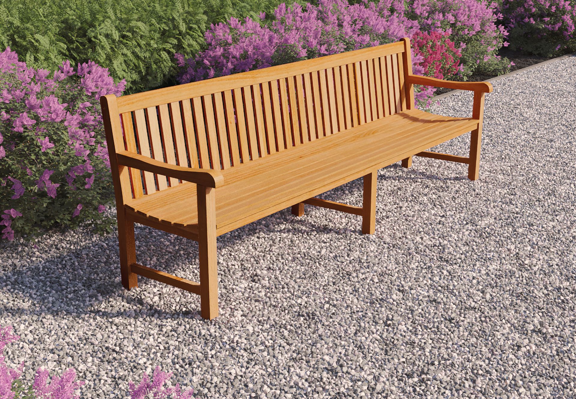 Teak Parkbank Norwich 250cm