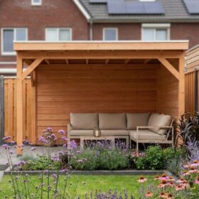 Met zij- en achterwand