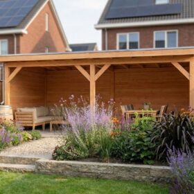 Met 2x zij- en 2x achterwand