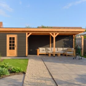 Half dicht incl. onbehandelde deur en open met zwarte achterwand